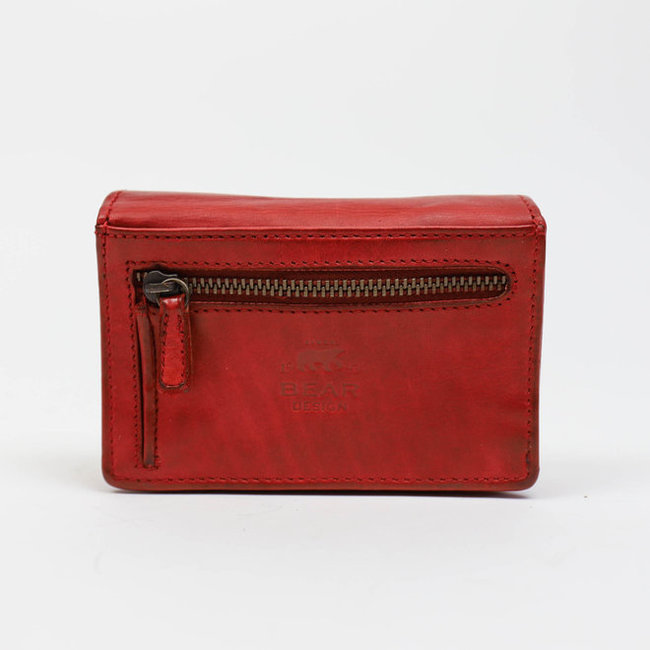 Bear Design Nina'  Rood- CL 16212 , Cow Lavato Collectie