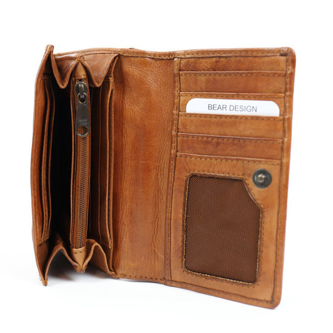 Bear Design 'Flappie'  Cognac - CL 15572 , Cow Lavato Collectie