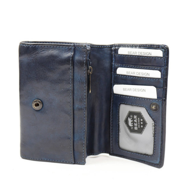 Bear Design 'Flappie'  Blauw - CL 15572 , Cow Lavato Collectie