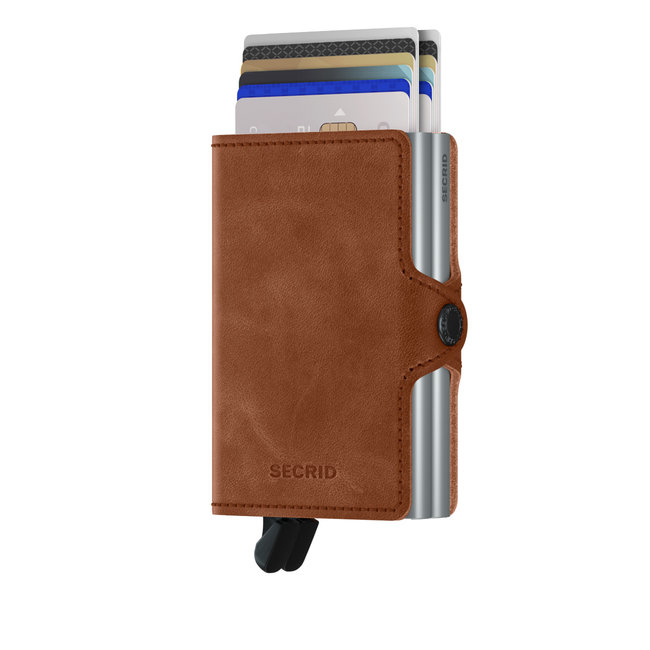 Secrid Twinwallet Vintage Cognac-Silver