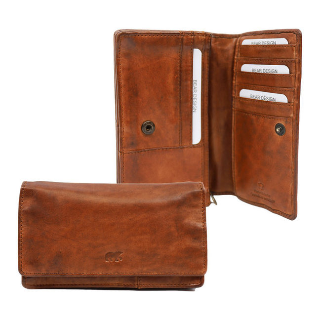 Bear Design 'Emma' Cognac - CL782 , Cow Lavato Collectie