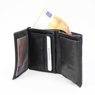 Bear Design 'Harold' Billfold portemonnee  Black - CL 14985 , Cow Lavato Collectie