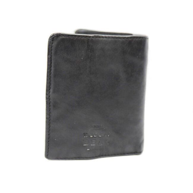Bear Design  'Harold' Billfold portemonnee  Black - CL 14985 , Cow Lavato Collectie