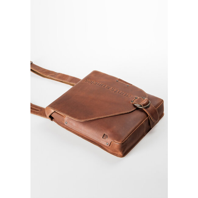 Aunts & Uncles Schoudertas 'Jason' Vintage Tan