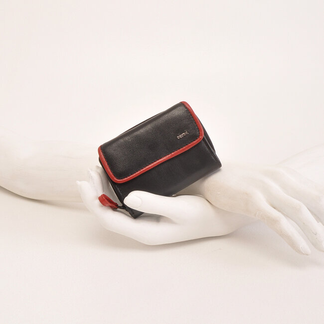 Berba bags & wallets Portemonnee 001-184-15, black-red, Soft