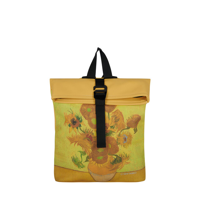 New Rebels Mart Art  Roll-Top Backpack mini - Sun flower