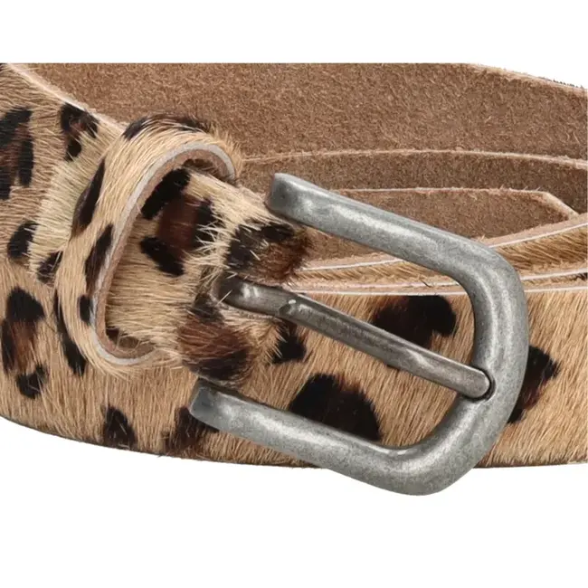 Charm London - Giftset RFID portemonnee en riem, Luipaard print