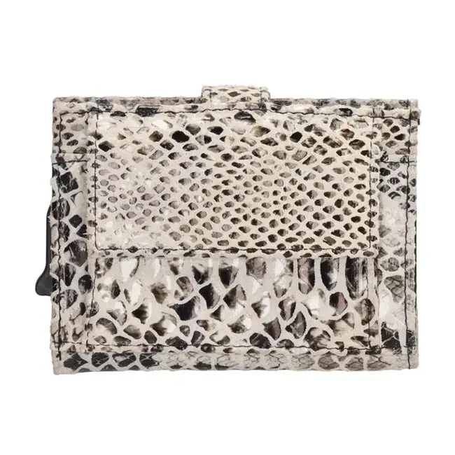 Charm London - creditcard etui, zwart/wit slang