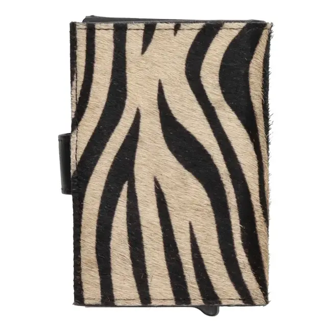 Hide & Stitches Giftset Hide & Stitches Walowa safety wallet & sleutelhanger, Zebra