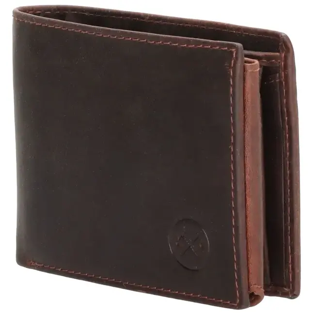 Hide & Stitches Hide & Stitches Japura billfold portemonnee, donkerbruin