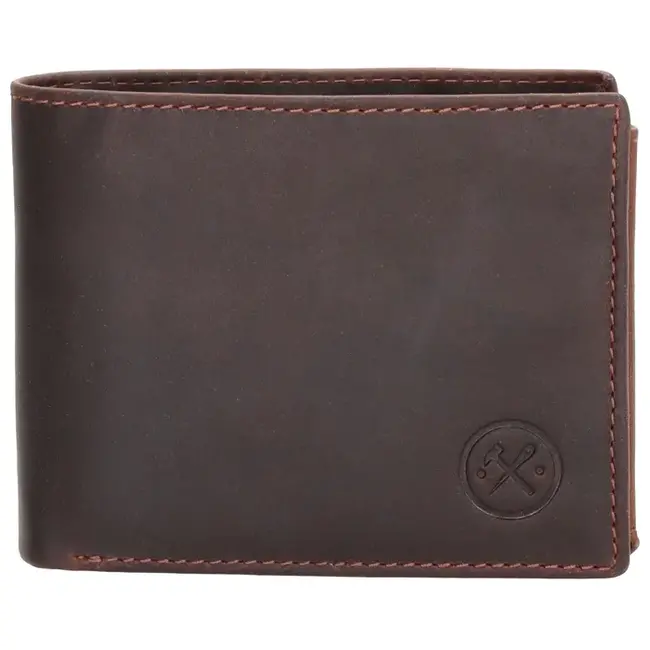Hide & Stitches Hide & Stitches Japura billfold portemonnee, donkerbruin