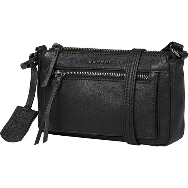 Burkely Rock Ruby Crossbody bag zwart Faber Lederwaren en Bijouterieen
