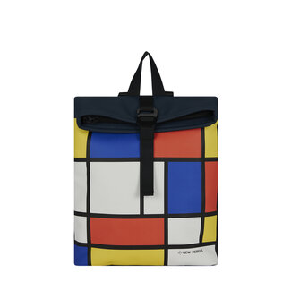 New Rebels Mart Art  Roll-Top Backpack mini - Mondriaan