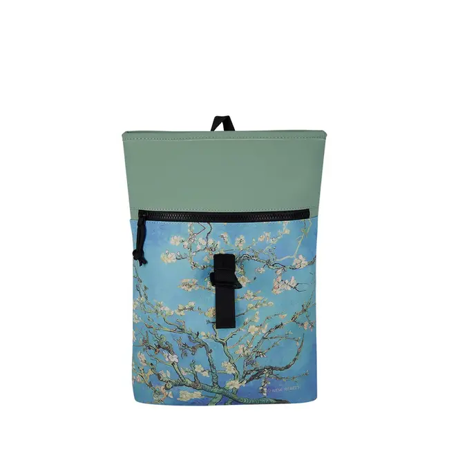 New Rebels Mart Art  Roll-Top Backpack mini - Almond blossoms
