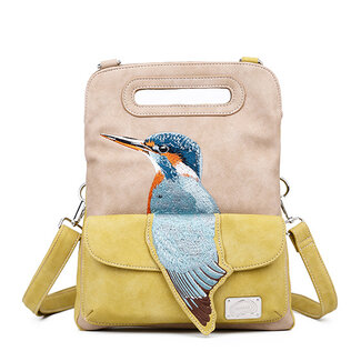 Hi-di-Hi 'Kingfisher' beige/yellow  - KF06