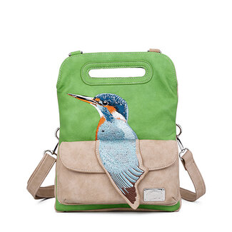 Hi-di-Hi 'Kingfisher' green/beige  - KF07