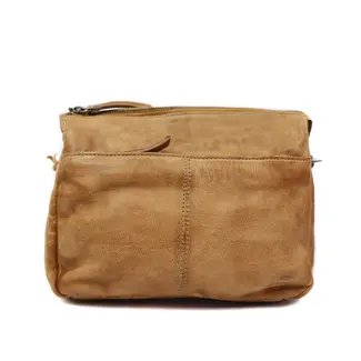 Bear Design Schoudertas 'Natascha' Taupe - Cow Lavato Collectie