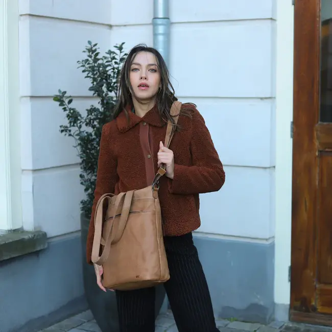 Bear Design 'Loesje' Cognac - CP2624  Callisto-Pelle Collectie