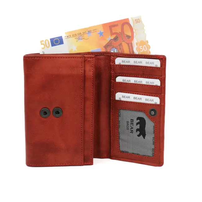 Bear Design 'Sweety' Red - CP5066,  Callisto-Pelle Collectie