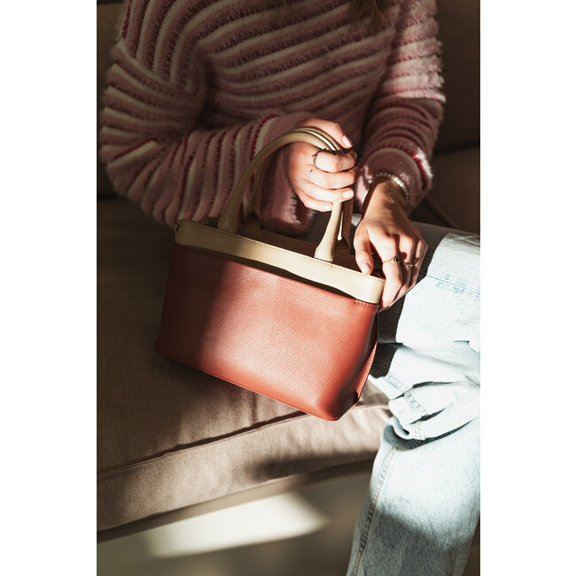 Revival Vintage Hand/schoudertas - Marshala - MF41543