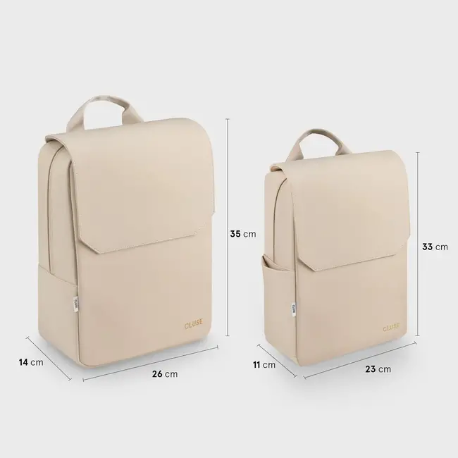 Cluse  Nuitée Petite Backpack, Beige - Gold
