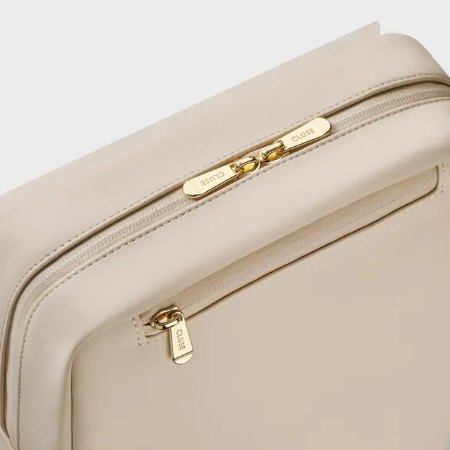 Cluse  Nuitée Petite Backpack, Beige - Gold