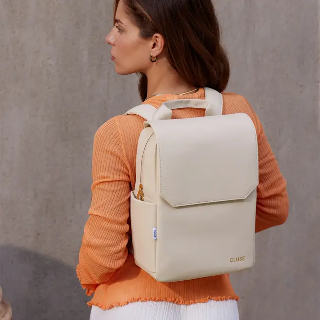 Cluse  Nuitée Petite Backpack, Beige - Gold