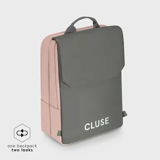 Cluse  Le Reversible Backpack, Rose Dark Grey Silver colour