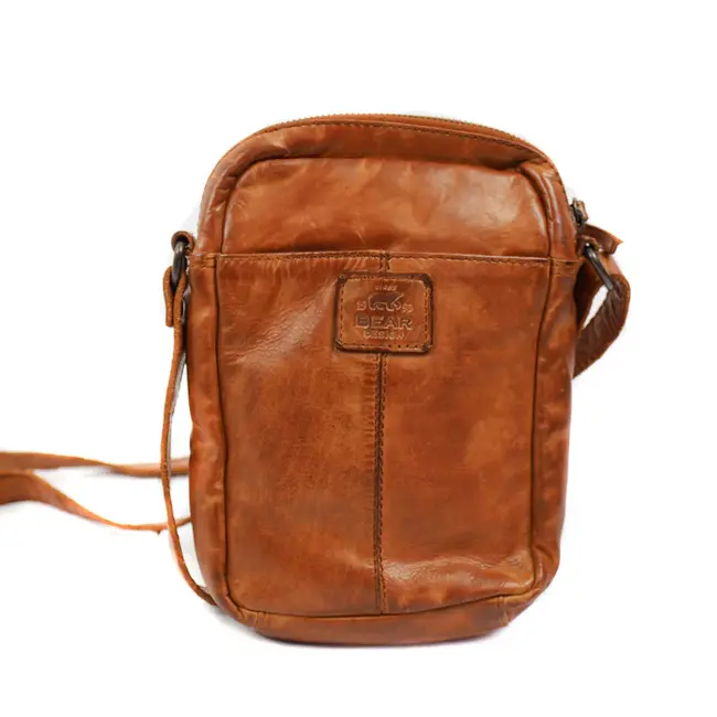 Bear Design Schoudertasje 'Karin' - Cognac