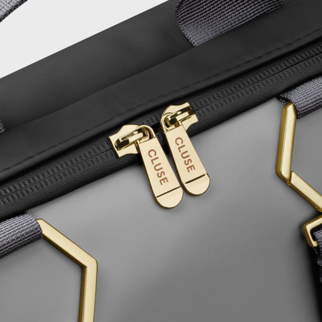 Cluse  Le Reversible Backpack, Black Grey Gold colour