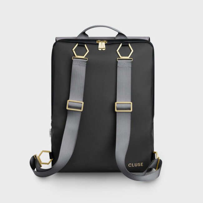 Cluse  Le Reversible Backpack, Black Grey Gold colour