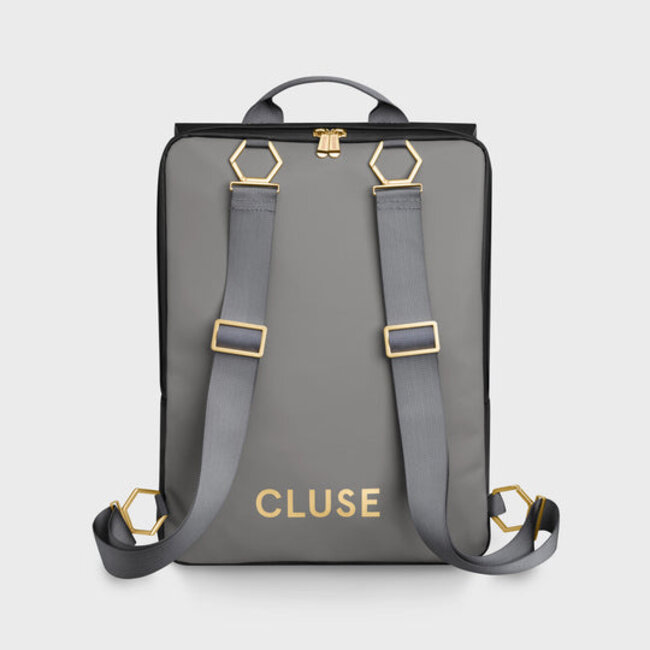 Cluse  Le Reversible Backpack, Black Grey Gold colour
