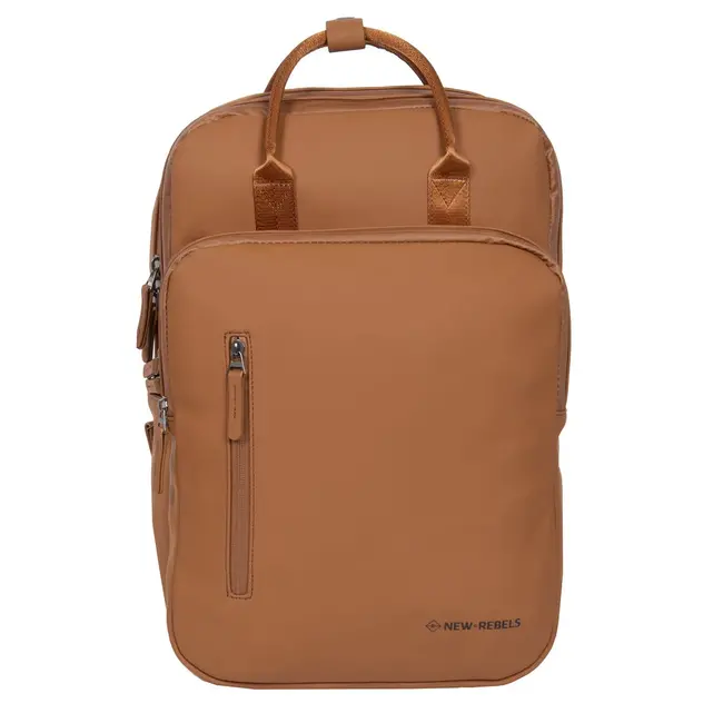 New Rebels 'William' Milwaukee handel backpack - Cognac