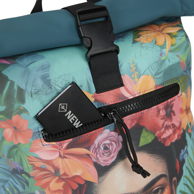 New Rebels Mart Art Roll-Top Backpack (L)  'Flowerhead'