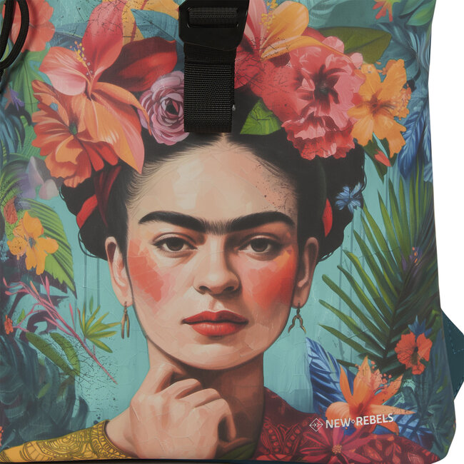 New Rebels Mart Art Roll-Top Backpack mini  'Flowerhead'