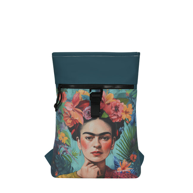 New Rebels Mart Art Roll-Top Backpack mini  'Flowerhead'