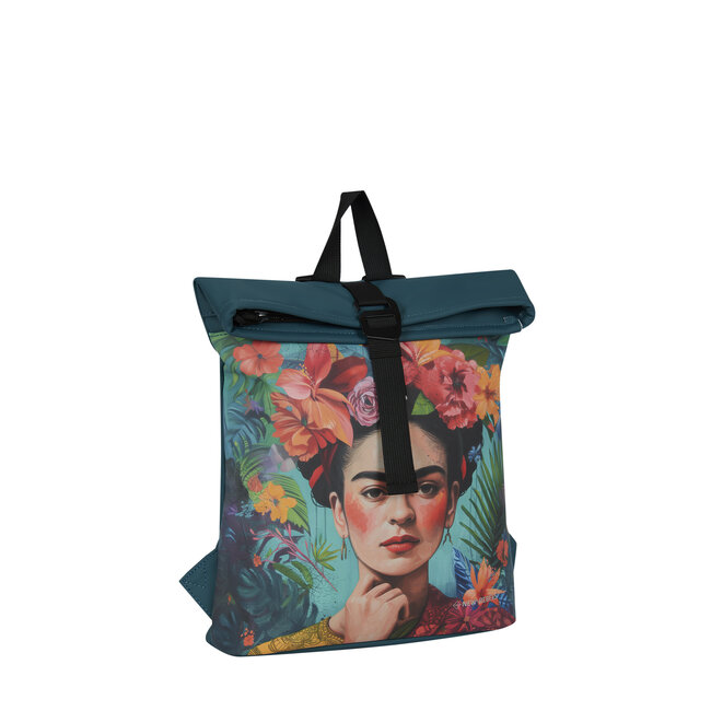 New Rebels Mart Art Roll-Top Backpack mini  'Flowerhead'