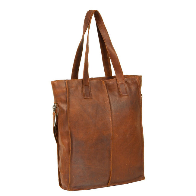 Justified  'Nynke' Cognac - Shopper & Laptop Bag - 14 inch