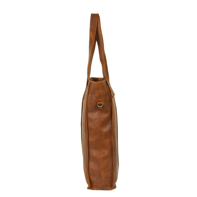 Justified  'Nynke' Cognac - Shopper & Laptop Bag - 14 inch