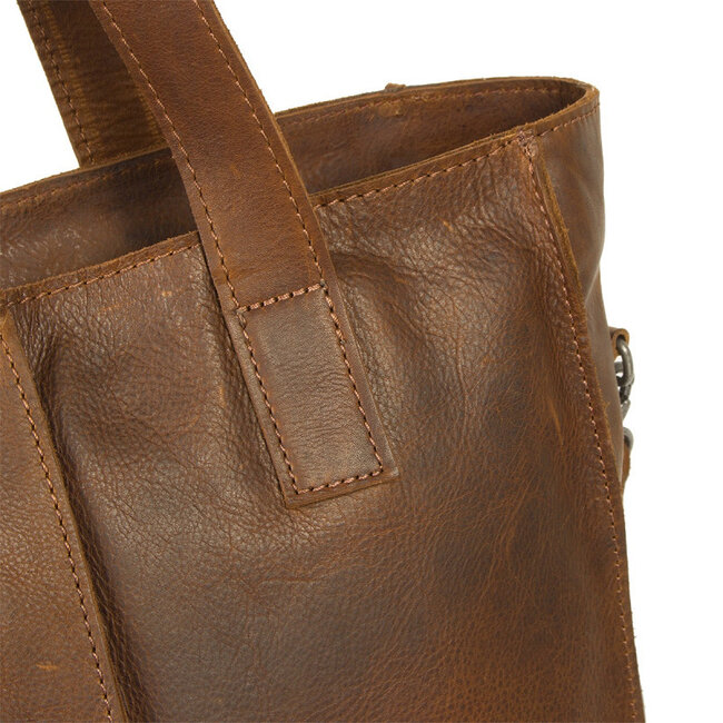 Justified  'Nynke' Cognac - Shopper & Laptop Bag - 14 inch