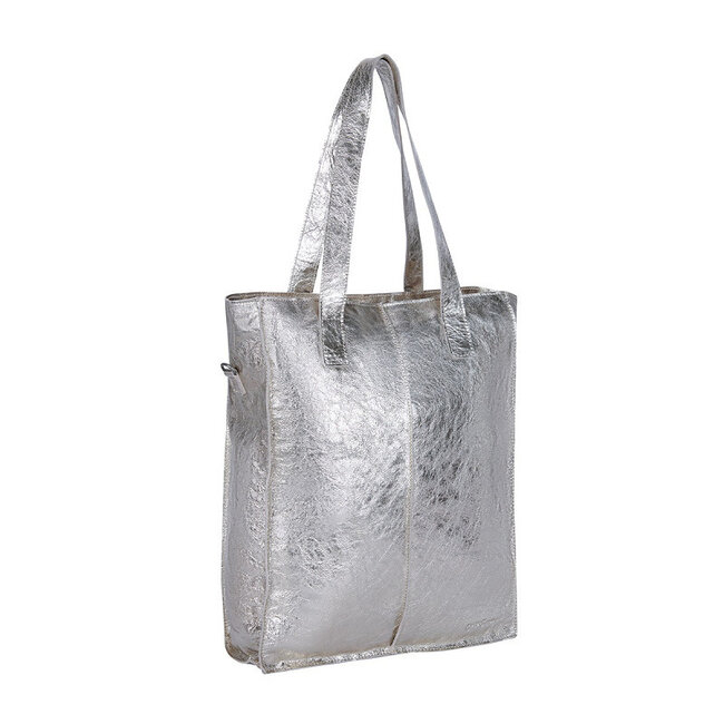 Justified  'Nynke' Silver - Shopper & Laptop Bag - 14 inch