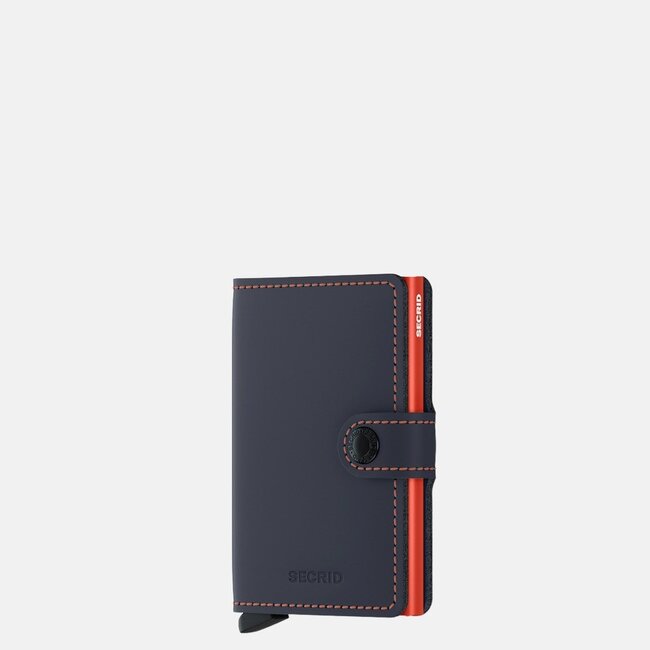 Secrid Miniwallet Matte Night Blue & Orange