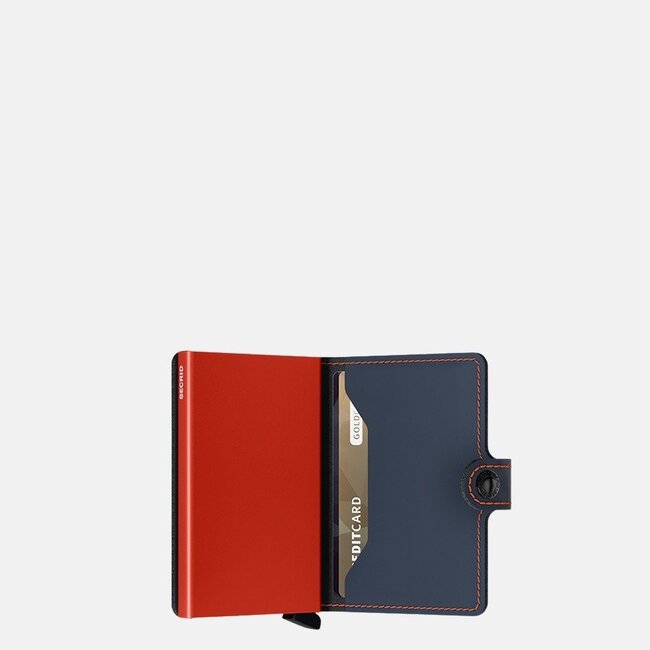 Secrid Miniwallet Matte Night Blue & Orange