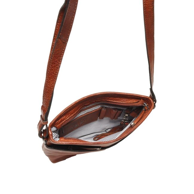 Berba bags & wallets Lucca Schoudertas 335-440-95 - Brandy