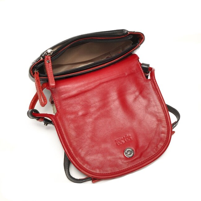 Berba bags & wallets Crossbody 005-195-15 Black-red - Soft