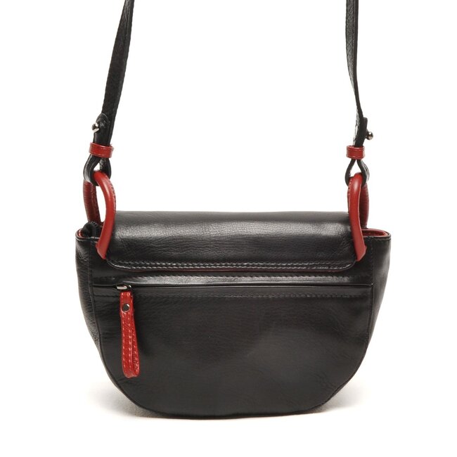 Berba bags & wallets Crossbody 005-195-15 Black-red - Soft