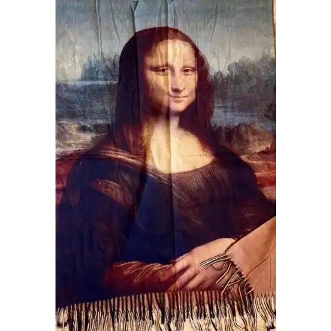Sjaal 'Mona Lisa'  Leonardo da Vinci