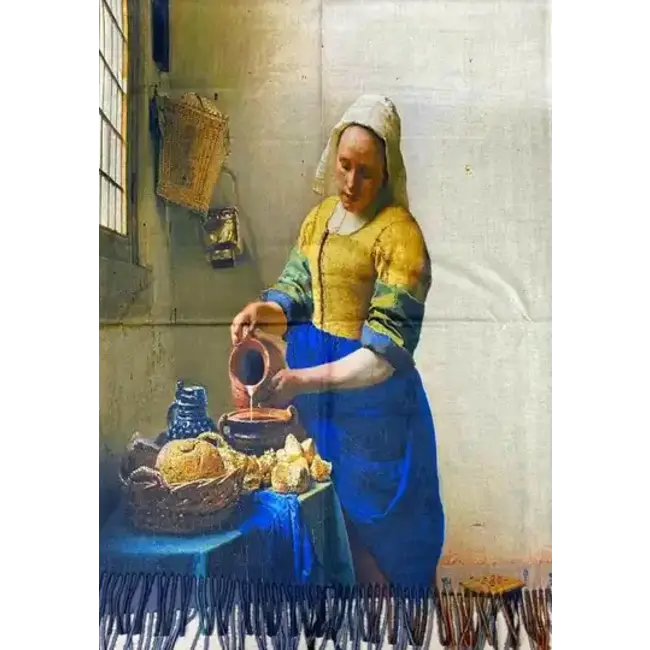 Sjaal 'Melkmeisje'  Vermeer