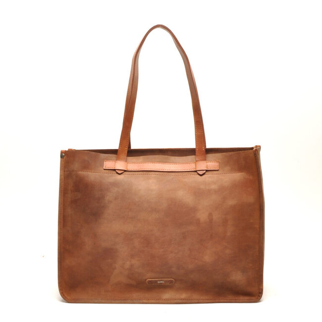 Berba bags & wallets Barbarossa schoudertas 825-116-71 Coffee