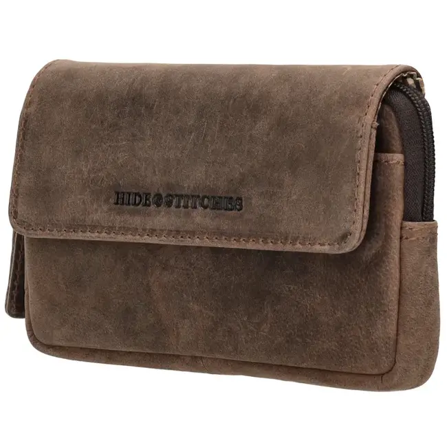 Hide & Stitches 'Idaho' Telefoontasje, donkerbruin - 22573097